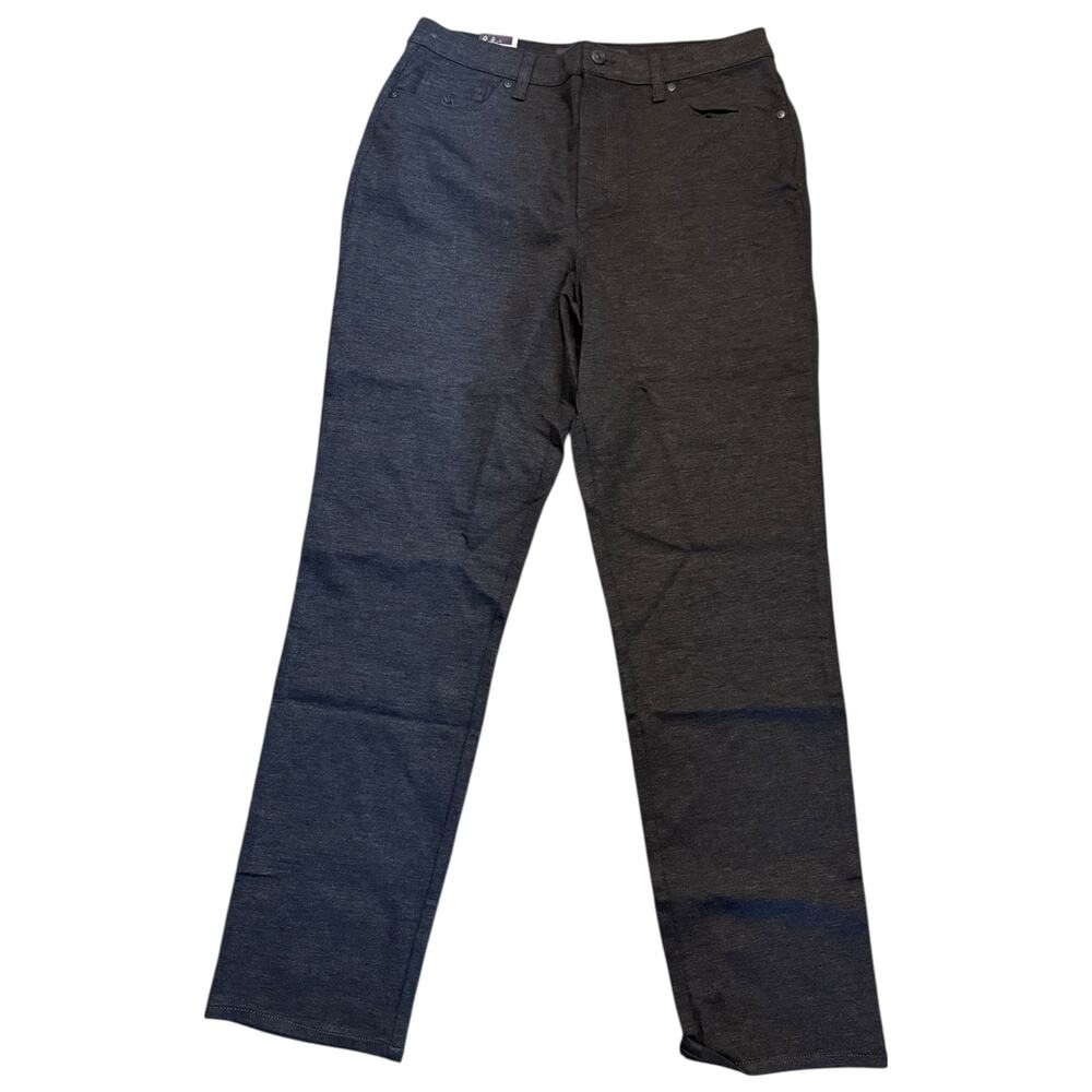 Gloria Vanderbilt Heather Grey Amanda Slim Tapered Leg High Pants Size 12